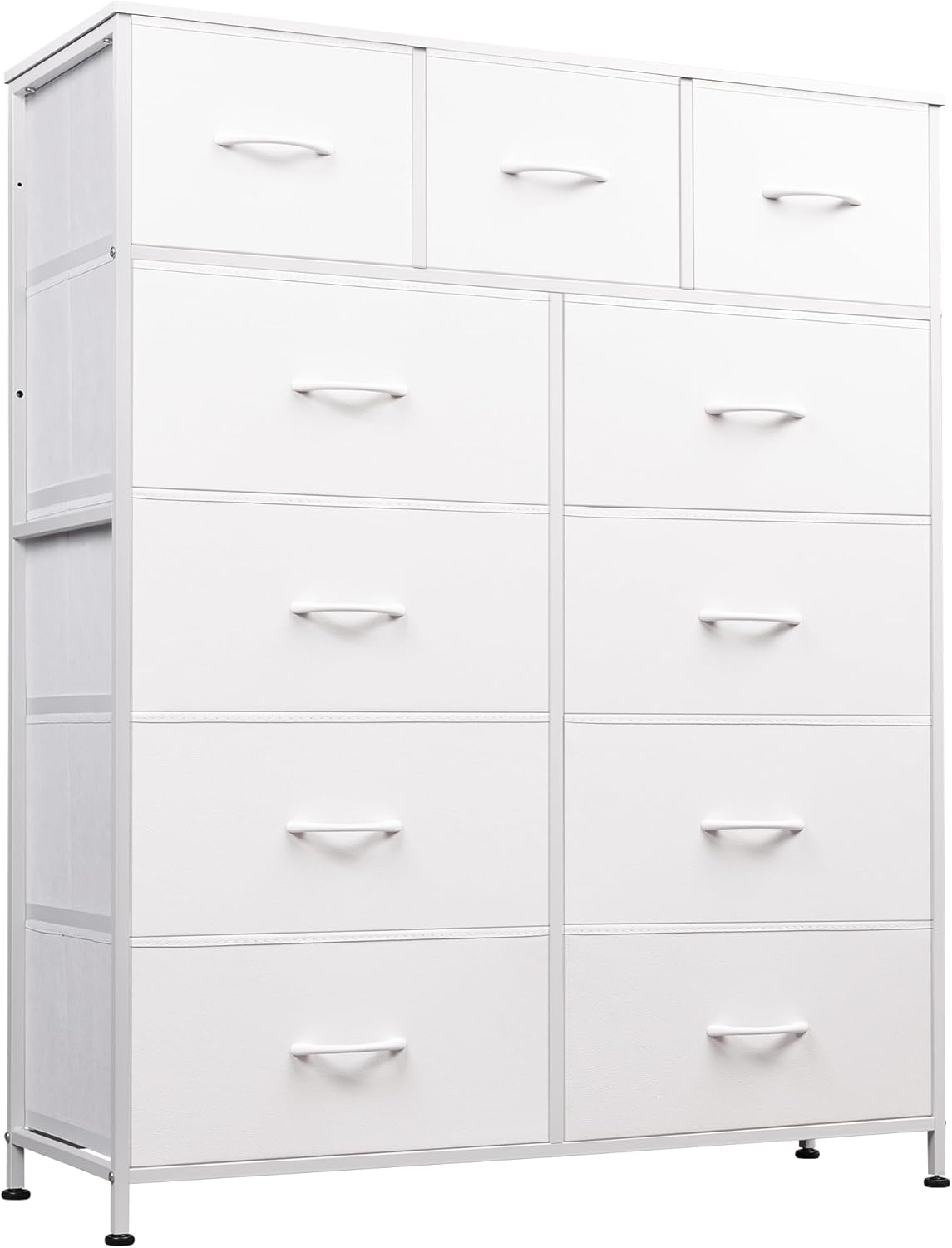 WLIVE Minimalist Tall 11-Drawer Storage Fabric Dresser