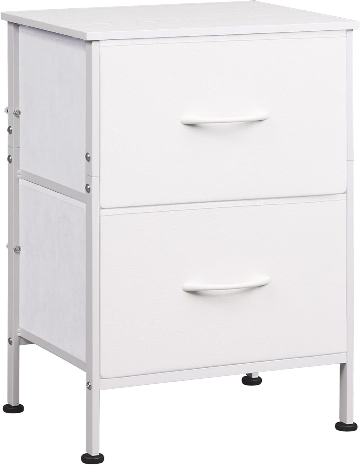 WLIVE Minimalist Small Fabric 2-Drawer Nightstands (Set of 2)