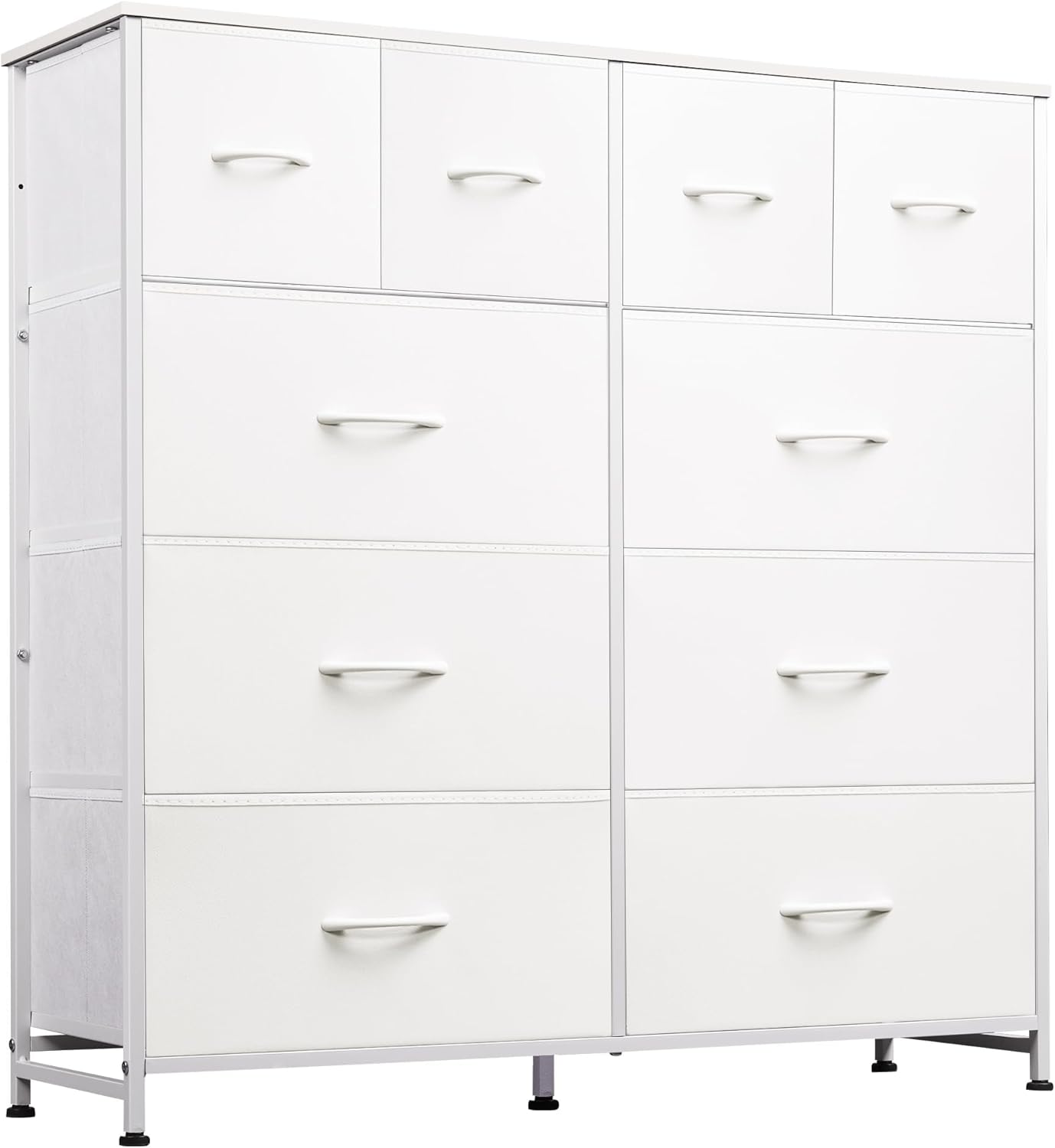 WLIVE Minimalist 10-Drawer Large Storage Fabric Dresser