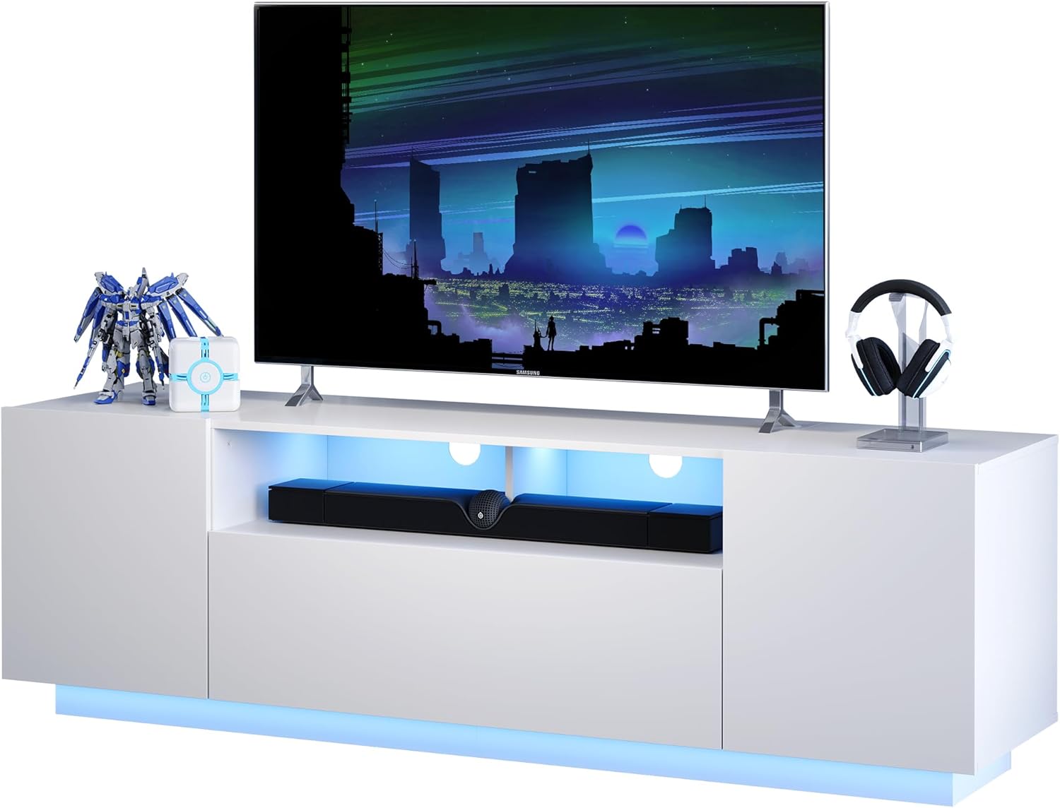 WLIVE Modern Minimalist LED TV Stand for 65 Inch TV