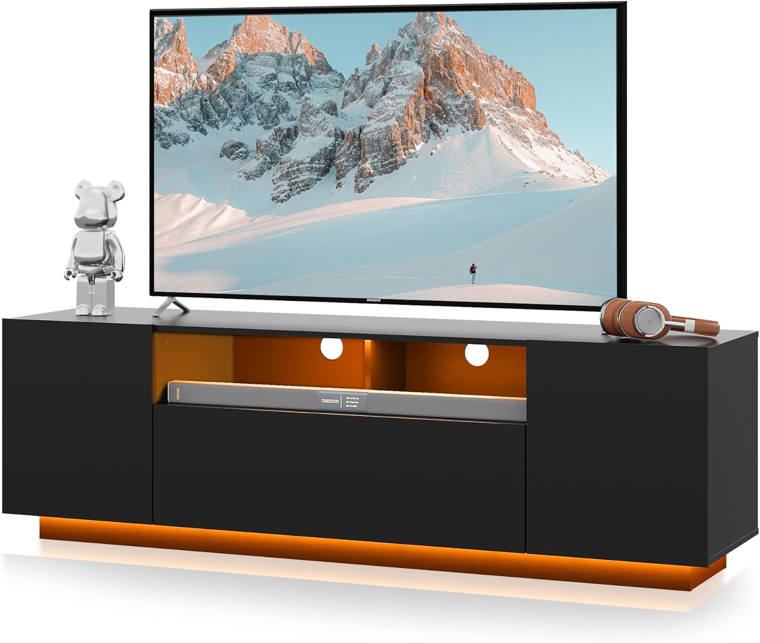 WLIVE Modern Minimalist LED TV Stand for 65 Inch TV