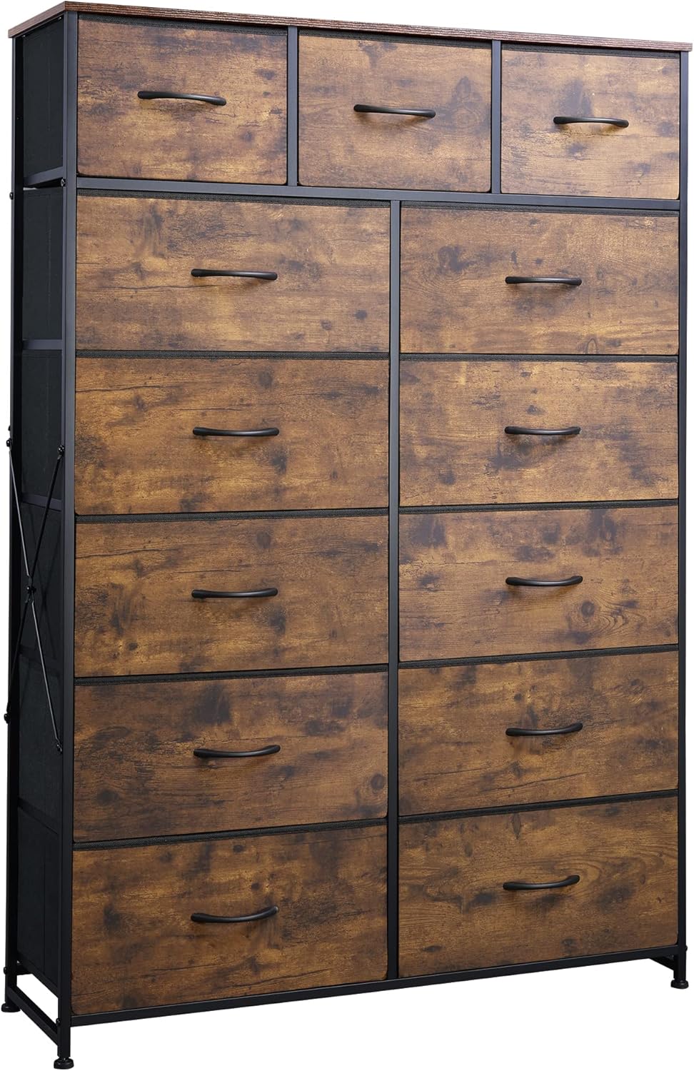 WLIVE Extra Large Storage Tall 13-Drawer Fabric Dresser