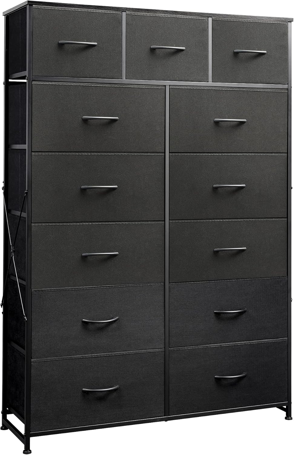 WLIVE Extra Large Storage Tall 13-Drawer Fabric Dresser