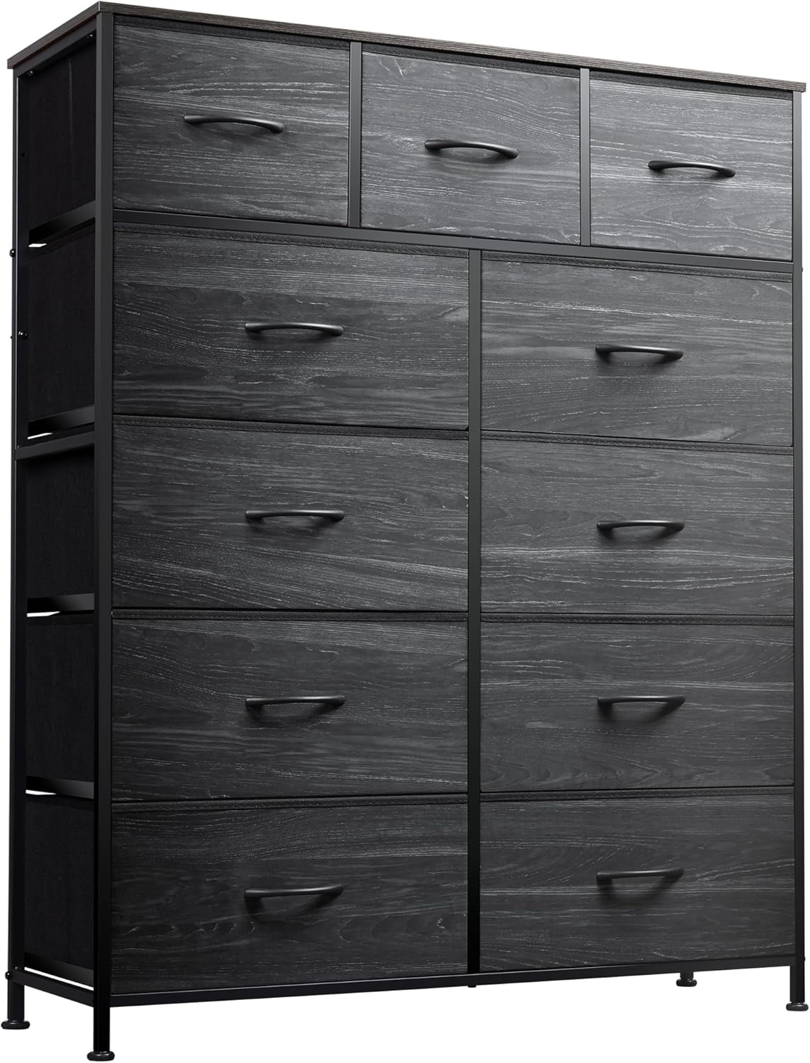 WLIVE Minimalist Tall 11-Drawer Storage Fabric Dresser