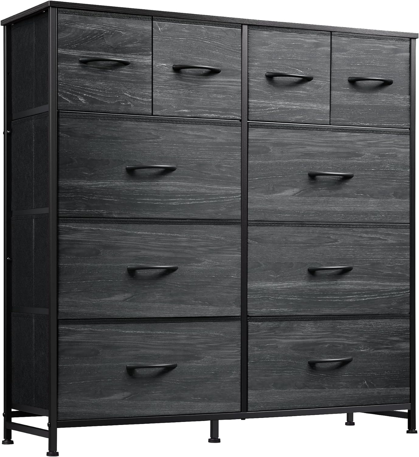 WLIVE Minimalist 10-Drawer Large Storage Fabric Dresser