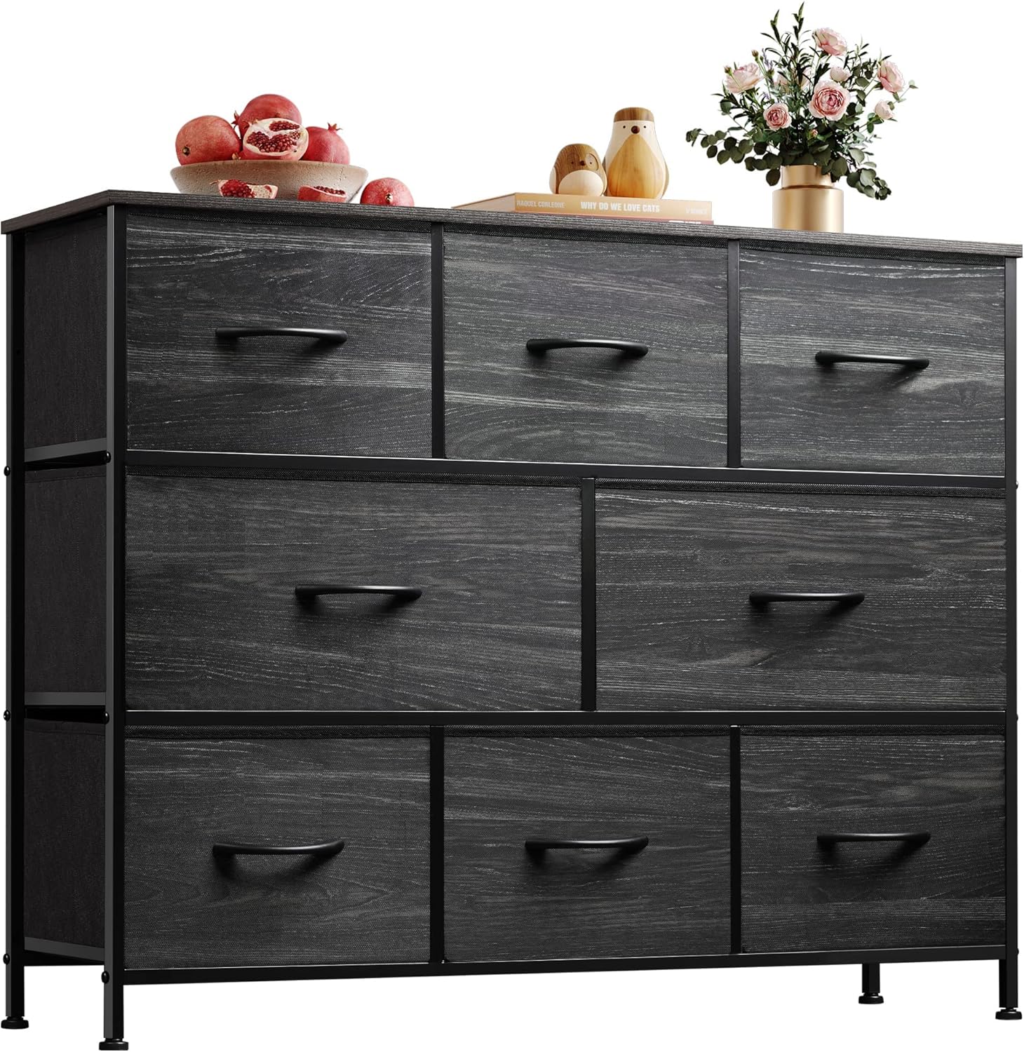 WLIVE Minimalist 8-Drawer Large Storage Fabric Dresser