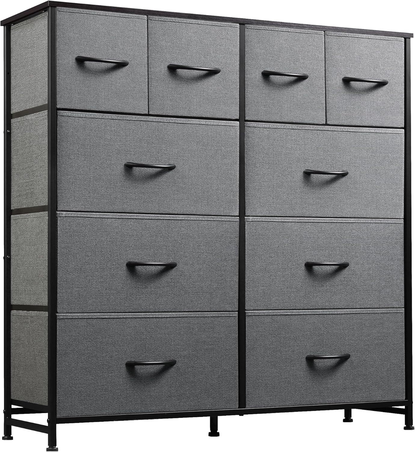 WLIVE Minimalist 10-Drawer Large Storage Fabric Dresser