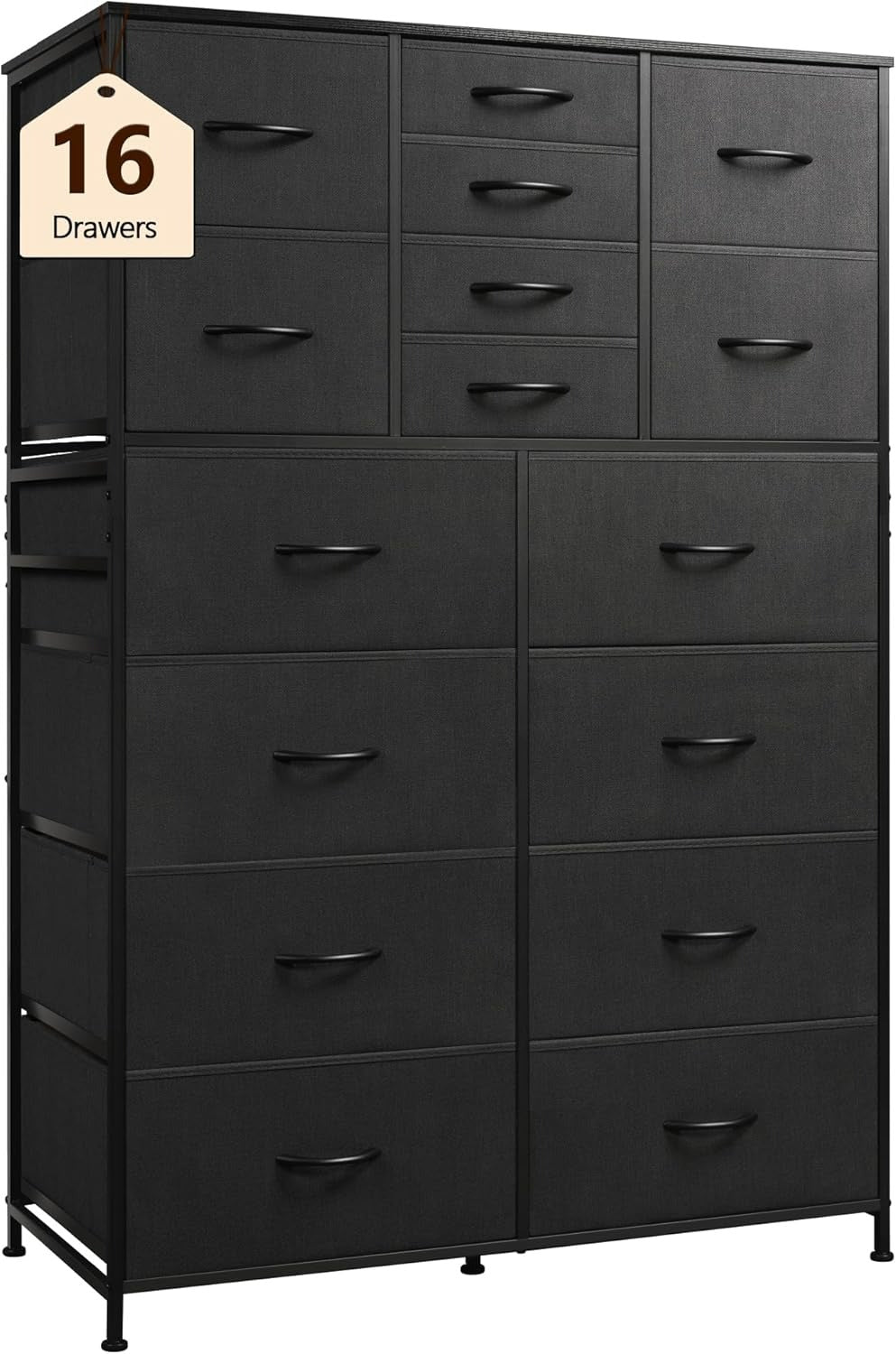 WLIVE Extra Large Storage Tall 16-Drawer Fabric Dresser